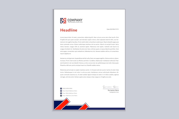 Real estate company official letterhead design