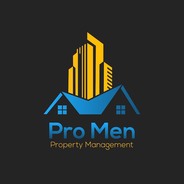 Vector real estate construction property house logo