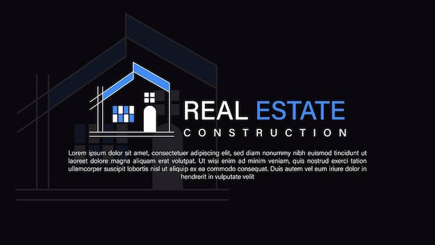 Vector real estate construction