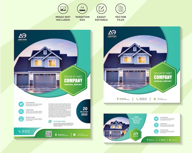 real estate corporate banner set