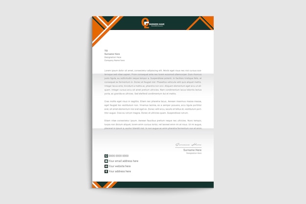 Real estate creaive letterhead design