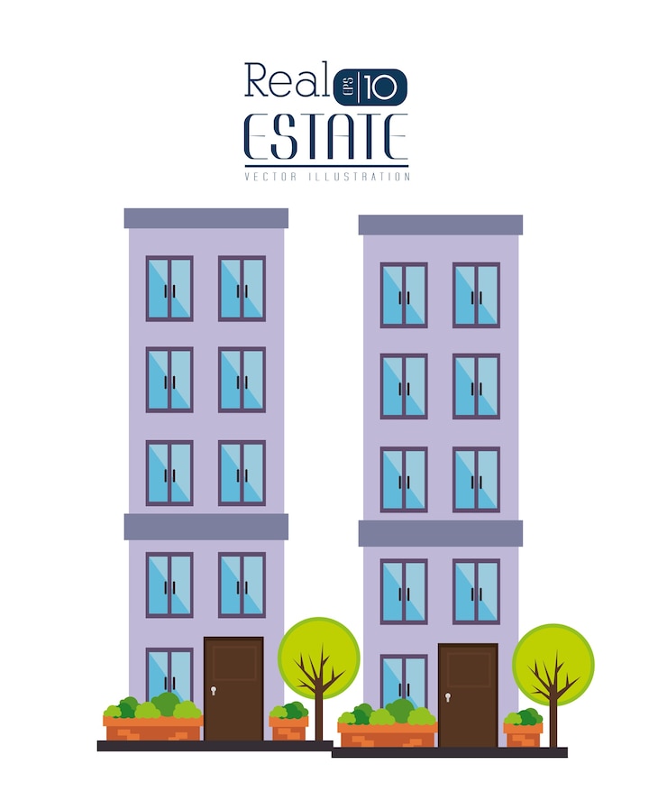 वेक्टर real estate design, vector illustration.