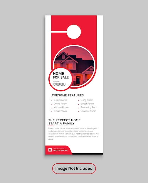 real estate door hanger template