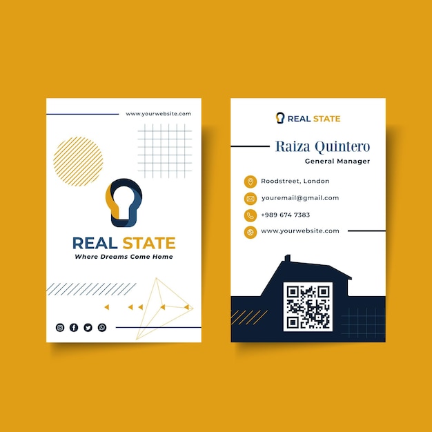 Real estate double-sided business card