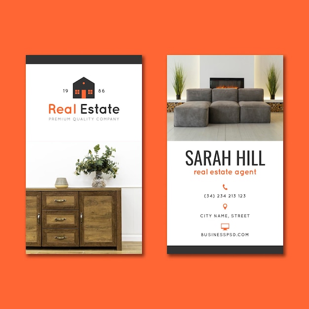 Real estate double-sided business card