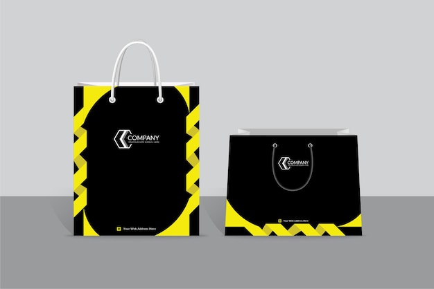 Real estate elegant business shopping bag design