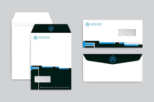 Real estate envelope template design