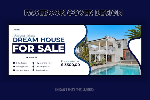 Real Estate Facebook Cover Design Template