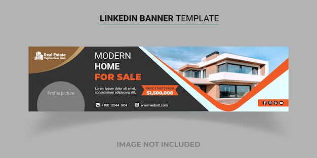 Real estate facebook cover template web banner