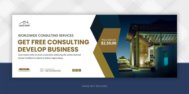 Real estate facebook timeline cover banner and Digital Marketing web banner