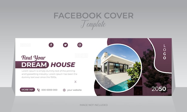 real estate find dream home property sale social media post template suitable for promotion