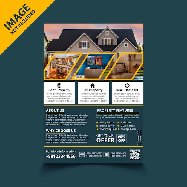 Real Estate Flyer Design маркетинговое агентство недвижимости Дизайн плаката для компании по покупке и продаже домов