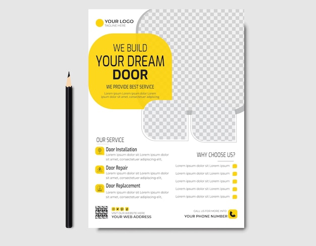 real estate flyer design template