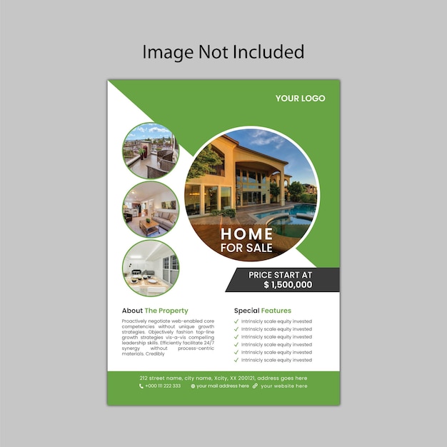 Real Estate flyer and poster template design