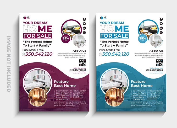 real estate flyer template for selling a home property