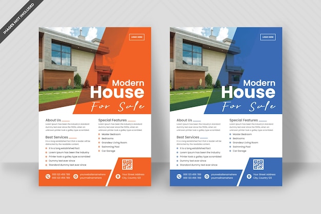 Real estate flyer template