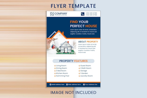 Real estate flyer template