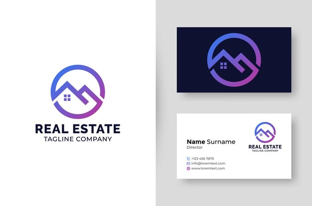 Real estate and home buildings logo template