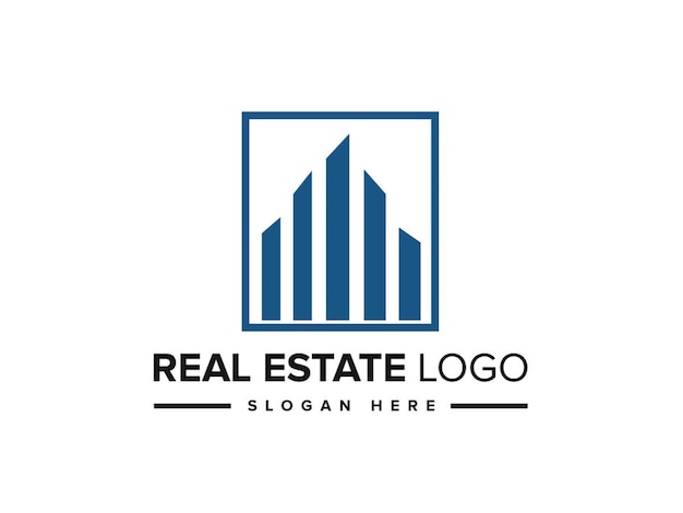 Real estate home business logo design template