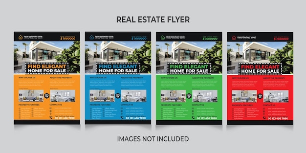 Real estate home flyer design template for your business service or project