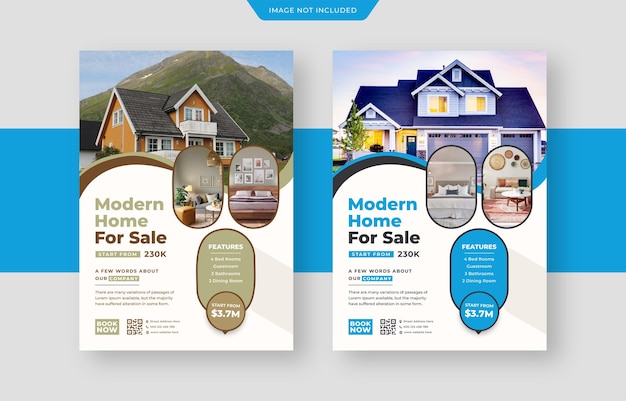 Real estate home sale flyer template corporate business flyer property flyer leaflet template