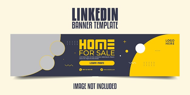 Real estate home for sale social media banner premium template