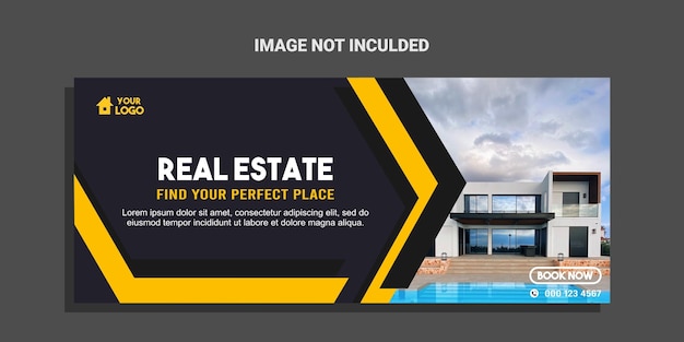 Real estate house banner template