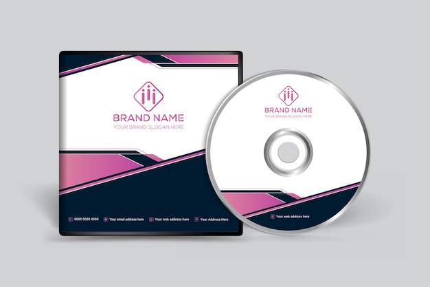 Vector real estate house cd cover template design