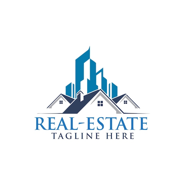 Real estate house logo and business card