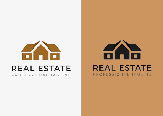 Vettore modello di logo di casa immobiliare