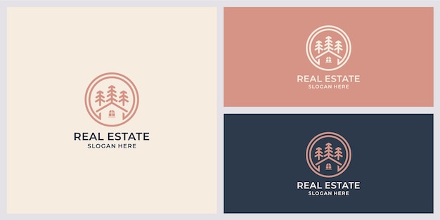 real estate house logo template