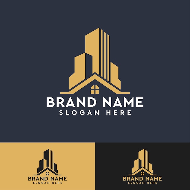 Real Estate House Modern logo template