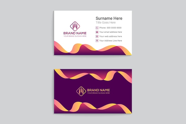 Real estate house property business card template design