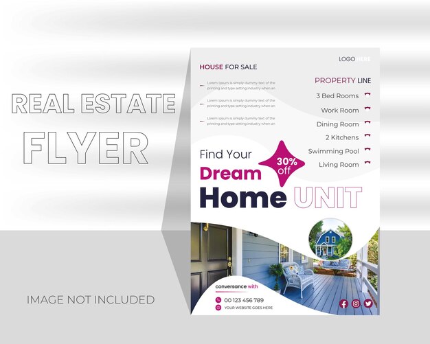 Real Estate House Property Flyer Design