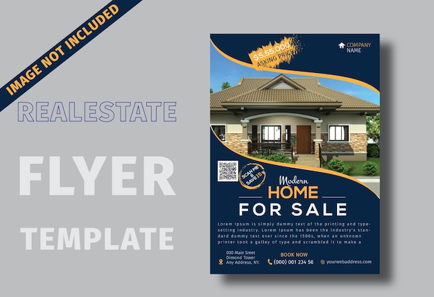 Vector real estate house property flyer post or web banner template
