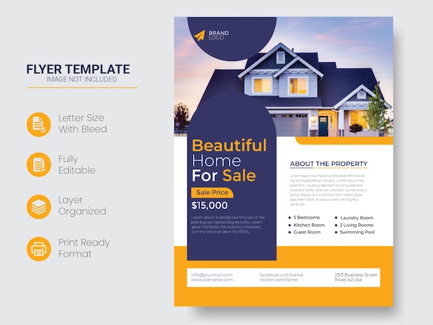 Vector real estate house property instagram post or social media banner template