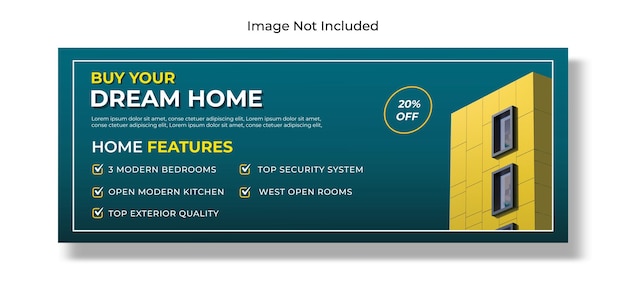 Real estate house property instagram post or square web banner promo template Free premium vector