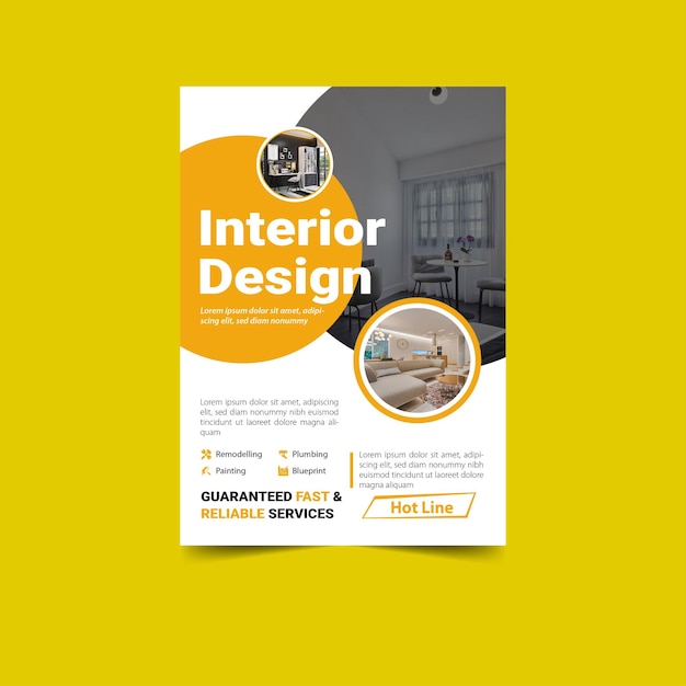 Real estate house property sale flyer design template