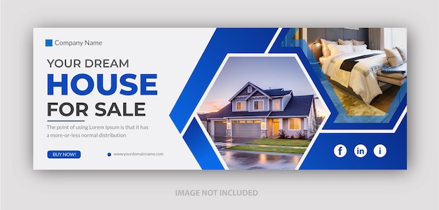 Real estate house for sale cover banner