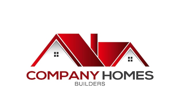 Real Estate Houses Logo Design Template Elements