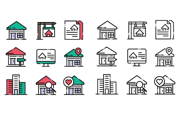 Real estate Icon Set