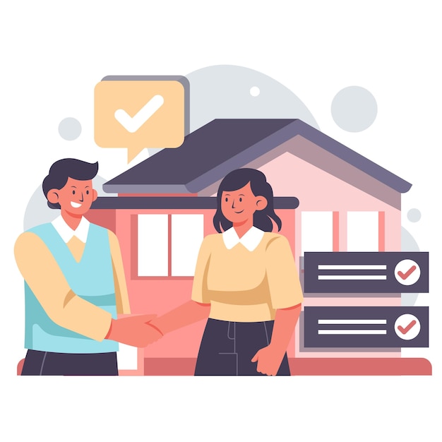 Vector real estate illustration