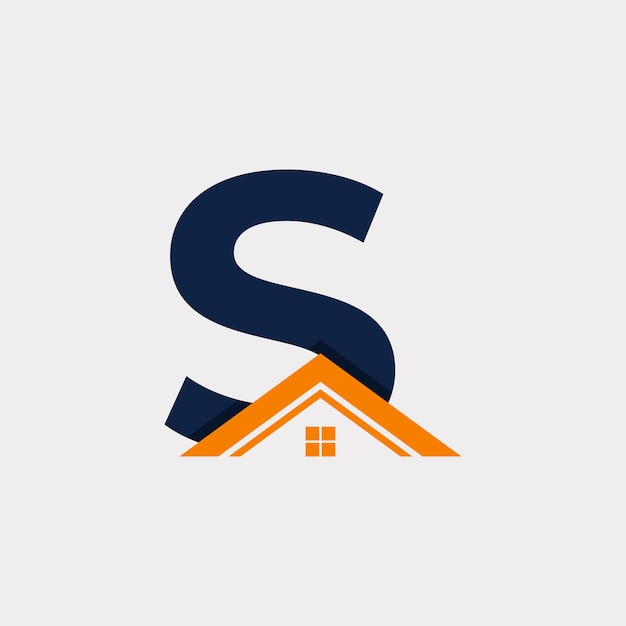 Real Estate Initial Letter S House Logo Design Template Element Vector Eps10