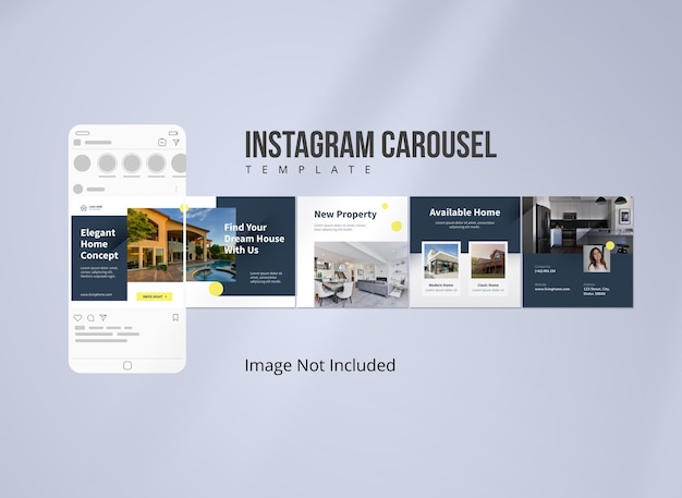 Modello di carosello instagram immobiliare