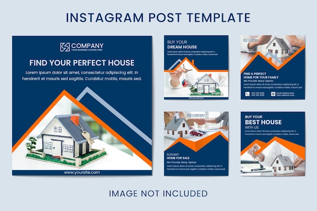 Real estate instagram post templates