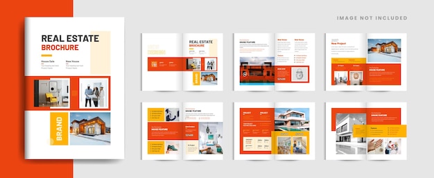 Real estate or Interior design catalogue and construction brochure design