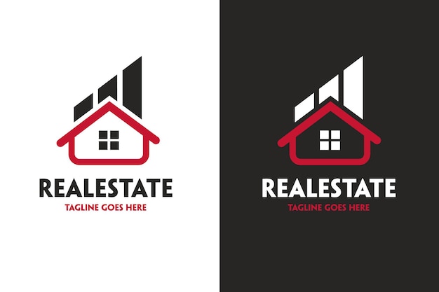 Real estate investment logo design vector