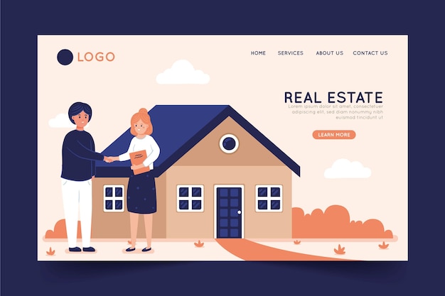 Real estate landing page