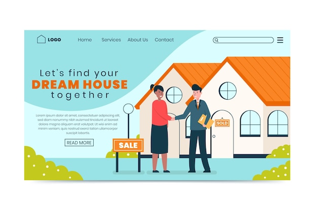 Real estate landing page