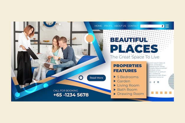 Real estate landing page